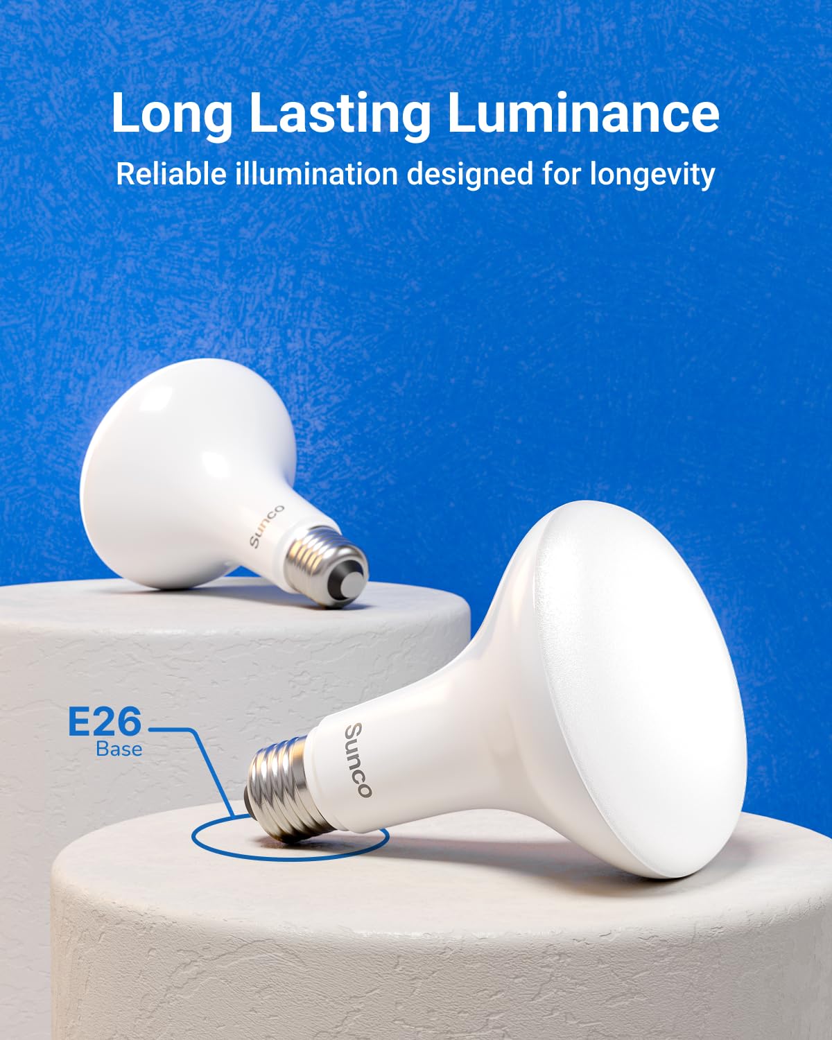 Sunco 12 Pack BR30 LED Bulb Flood Light, E26, 16W=100W, 5000K Daylight
