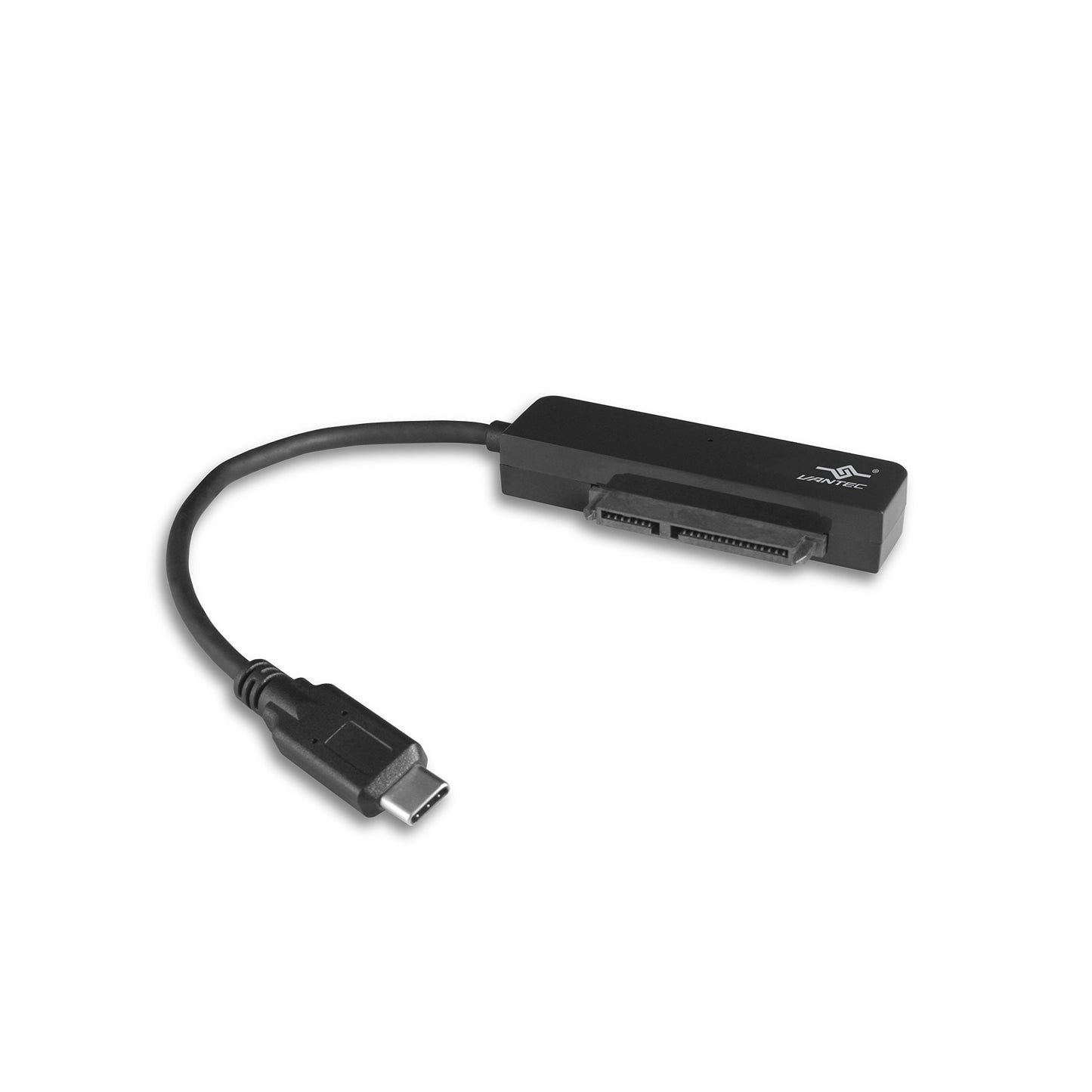 Vantec USB 3.1 Gen 2 Type-C 2.5" SATA SSD/HDD Storage Adapter (CB-STC31-2PB) , black