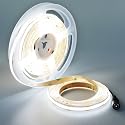 YUNBO 12V COB LED Strip 6000K Bright White 16.4ft CRI>90 Self Adhesive LED Tape Light 480LEDs/M Uniform Dotless High Density IP20 Indoor Use Cuttable