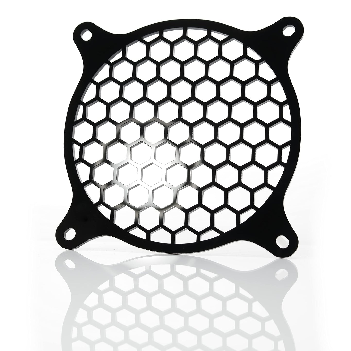 Inspired Laser Design 120mm Honeycomb Computer Fan Grill - 120mm x 120mm x 3mm Acrylic - Desktop, Server Compatible