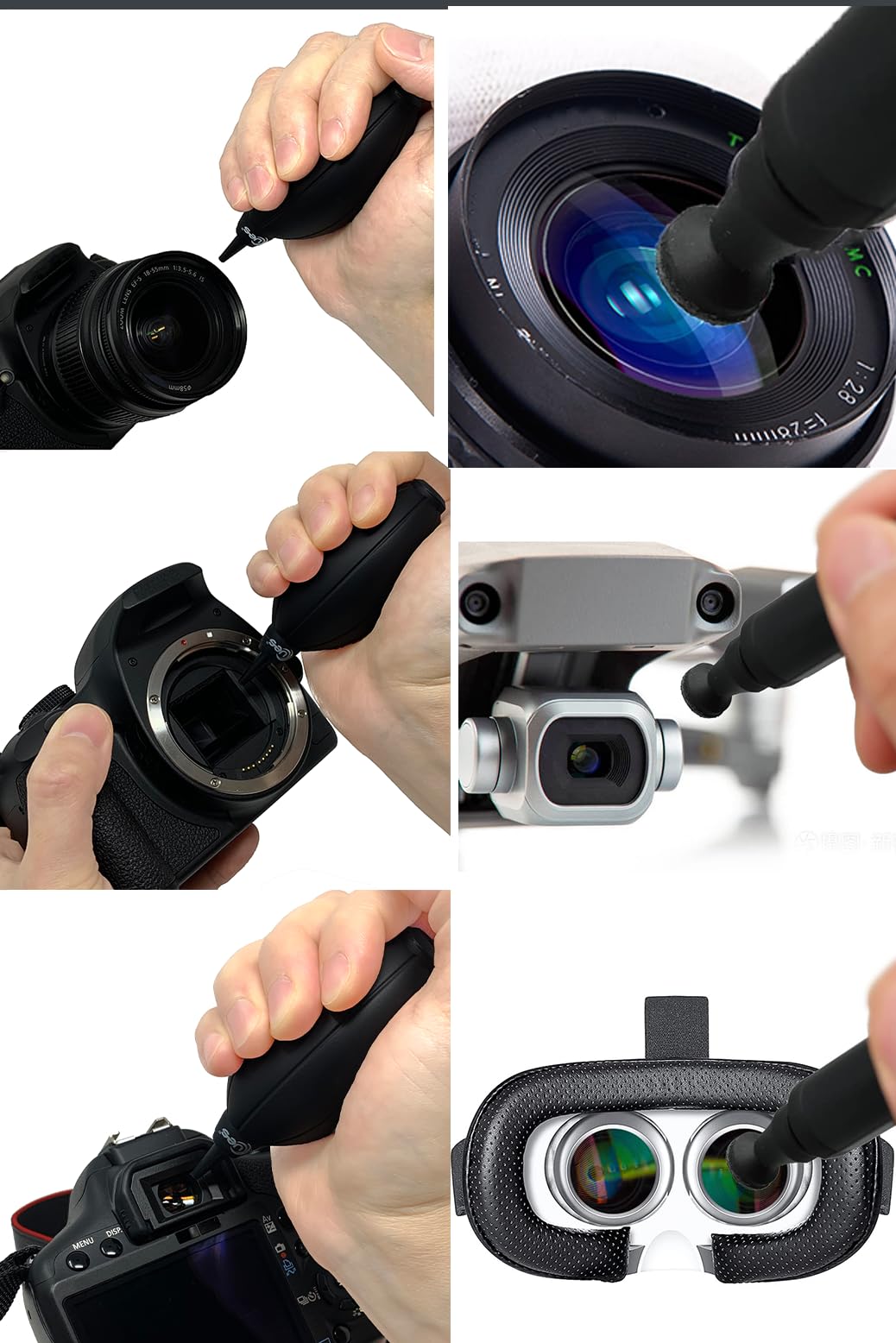 UES Professional Camera Cleaning Kit with Hard Travel Case - DSLR & Mirrorless Maintenance Bundle: 2-in-1 Lens & Sensor Cleaner, Air Blower, Pen