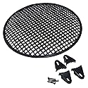 The Wires Zone Steel Speaker Subwoofer Subwoofer Black Waffle Mesh Grill Cover w/Clips & Screw (12-Inch)