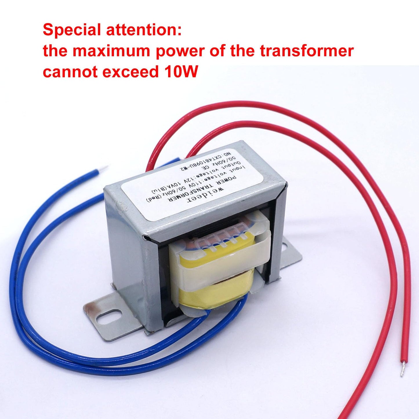 weideer Power Transformer Single Phase, LED Lighting Controller for Lighting Power Supplies, Audio Equipment etc. Input AC 110V Output AC 12V 10VA