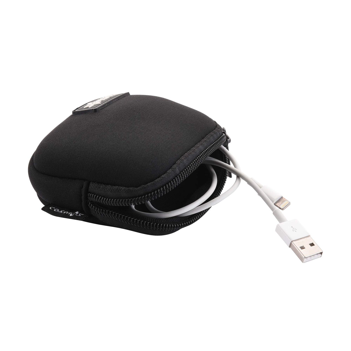 CM Pack of 2 Mini Pouch Case Bag Small Travel Storage Carrying Bag Compatible with MagSafe Power Adapter, Laptop Accessories Cables, Cords, USB