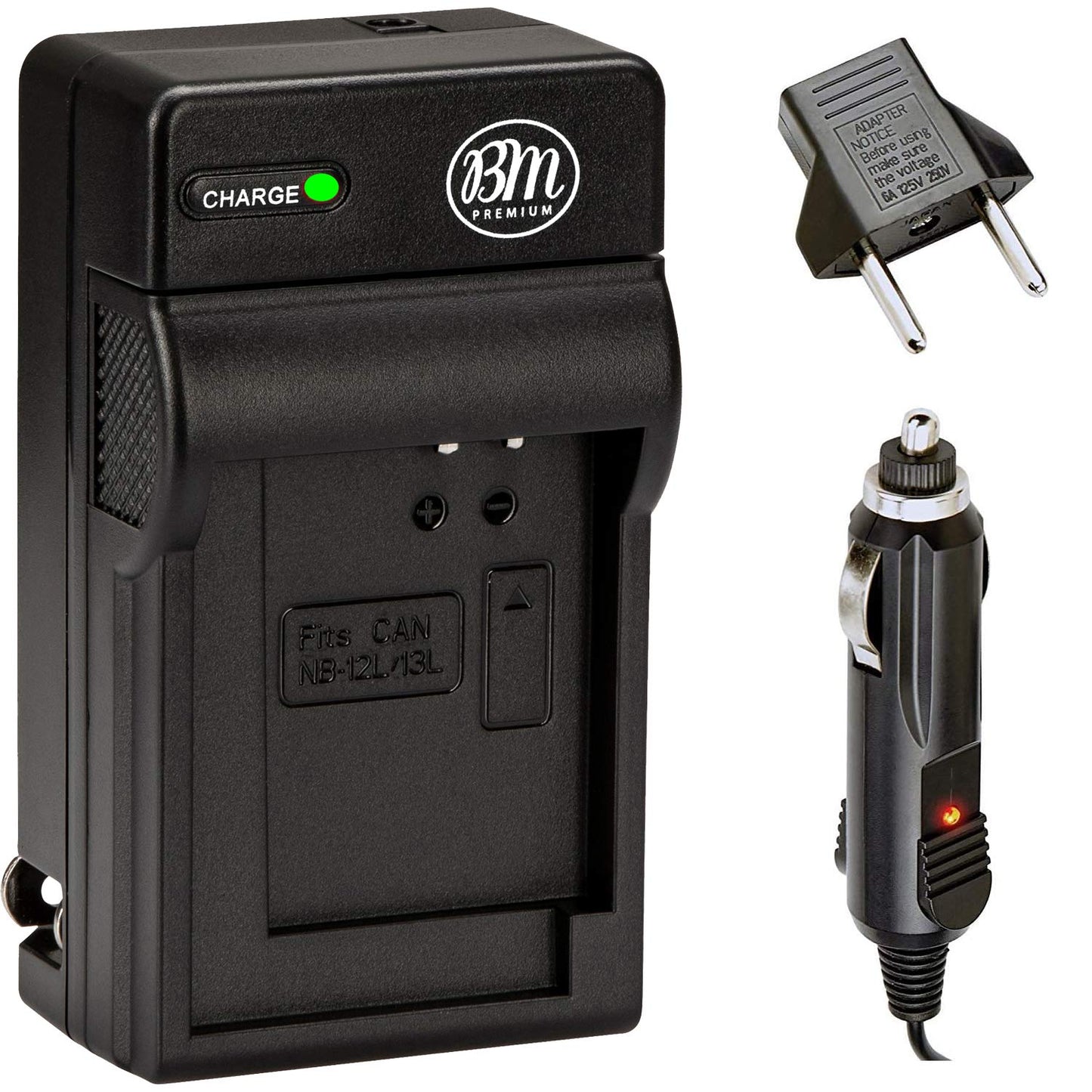 BM Premium NB-13L Battery Charger for Canon PowerShot SX740 HS, G1 X Mark III, G5 X, G5 X Mark II, G7 X, G7 X Mark II, G7 X Mark III, G9 X, G9 X Mark