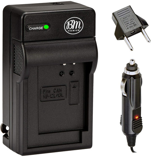 BM Premium NB-13L Battery Charger for Canon PowerShot SX740 HS, G1 X Mark III, G5 X, G5 X Mark II, G7 X, G7 X Mark II, G7 X Mark III, G9 X, G9 X Mark
