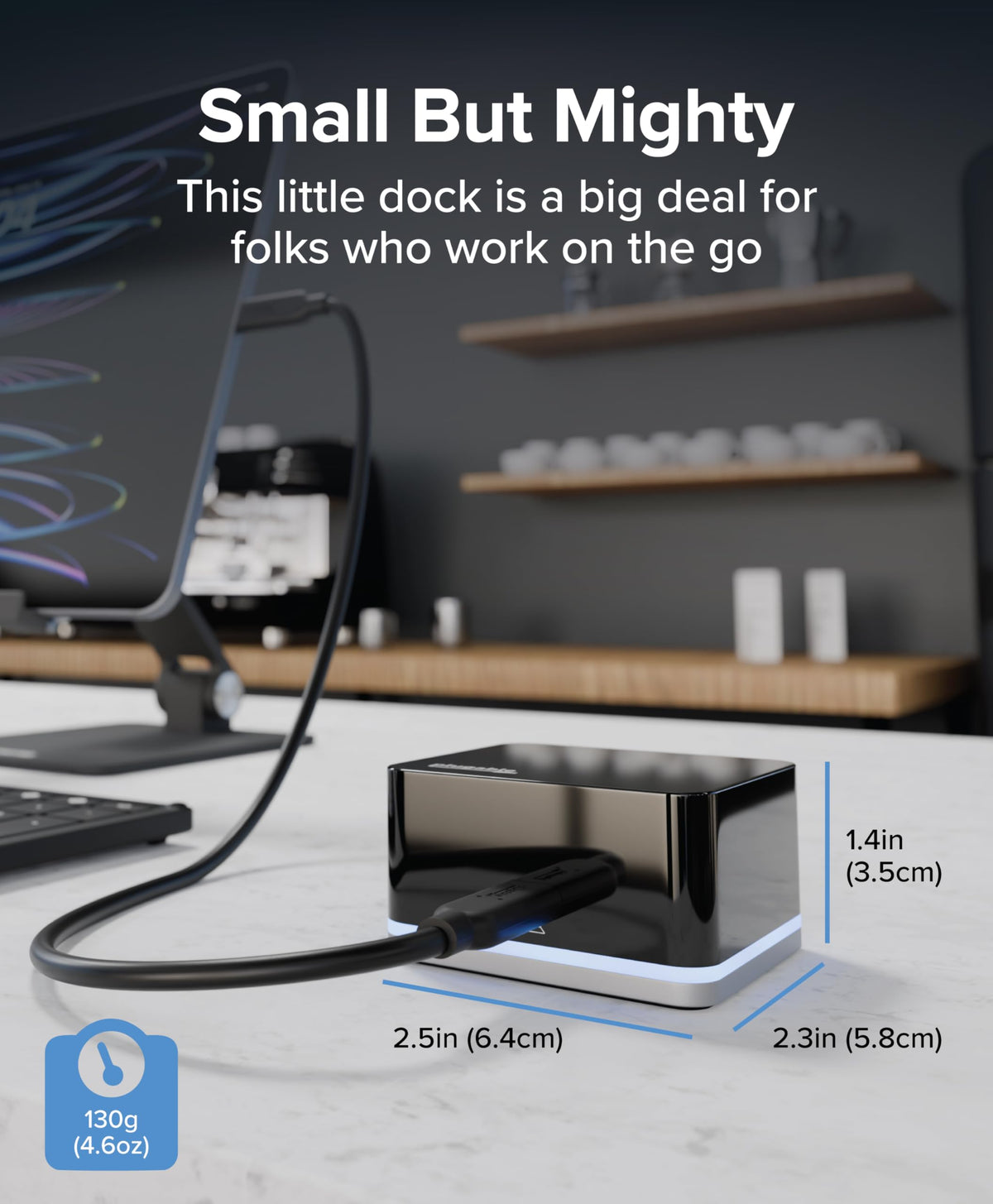 Plugable USB-C Wired Cube Mini Docking Station