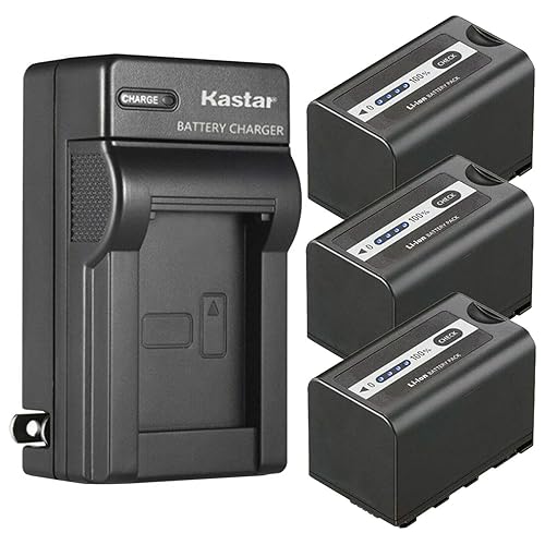 Kastar 3-Pack Battery and AC Wall Charger Replacement for Panasonic Lumix BGH1 Cinema 4K Box Camera, AG-CX10, AG-CX350, AG-DVX200, AG-DVX200PJ
