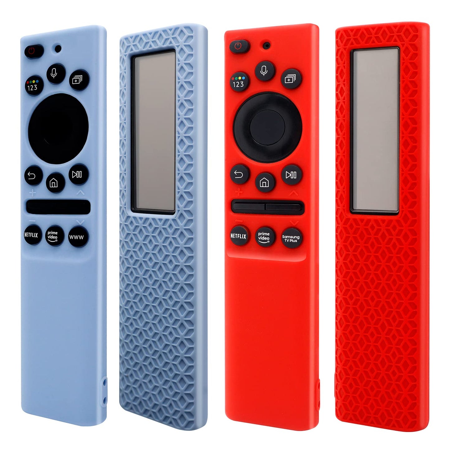 [2Pack] ZEVGOV Silicone Case for Samsung Smart Solar Cell Remote Control BN59 Series Protective Kids-Friendly Shockproof Remote Control Sleeve Holder