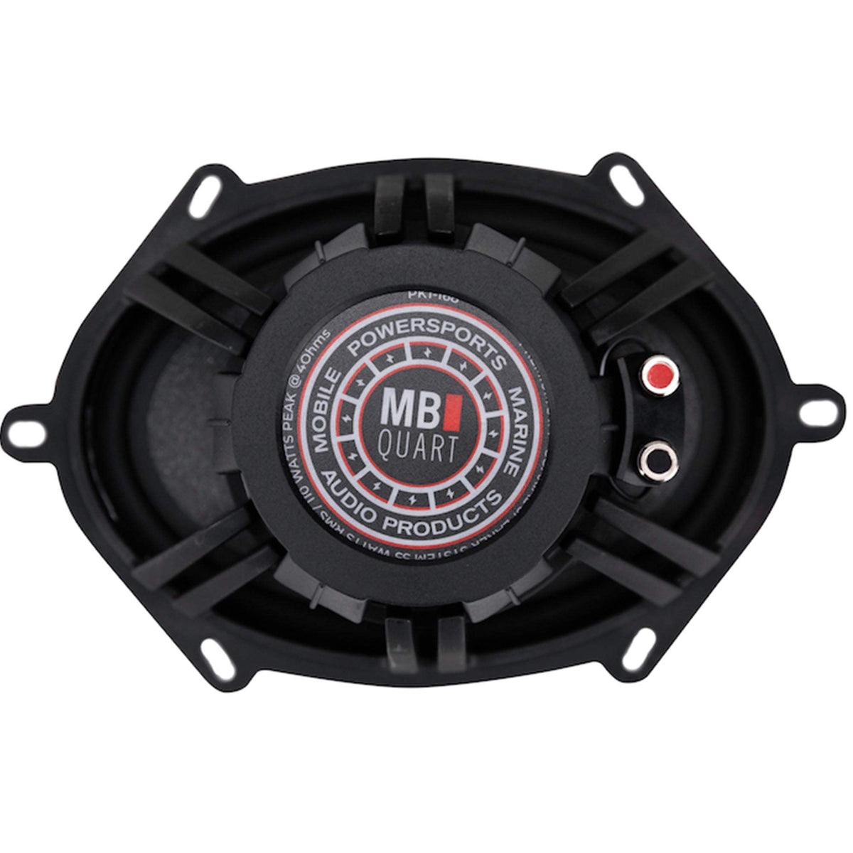 MB Quart PK1-168 Premium Car Speakers (Black, Pair) - 5x7-6x8 Inch Coaxial Speaker System, 220 Watt, 2-Way Car Audio, 4 OHMS (Grills Not Included)