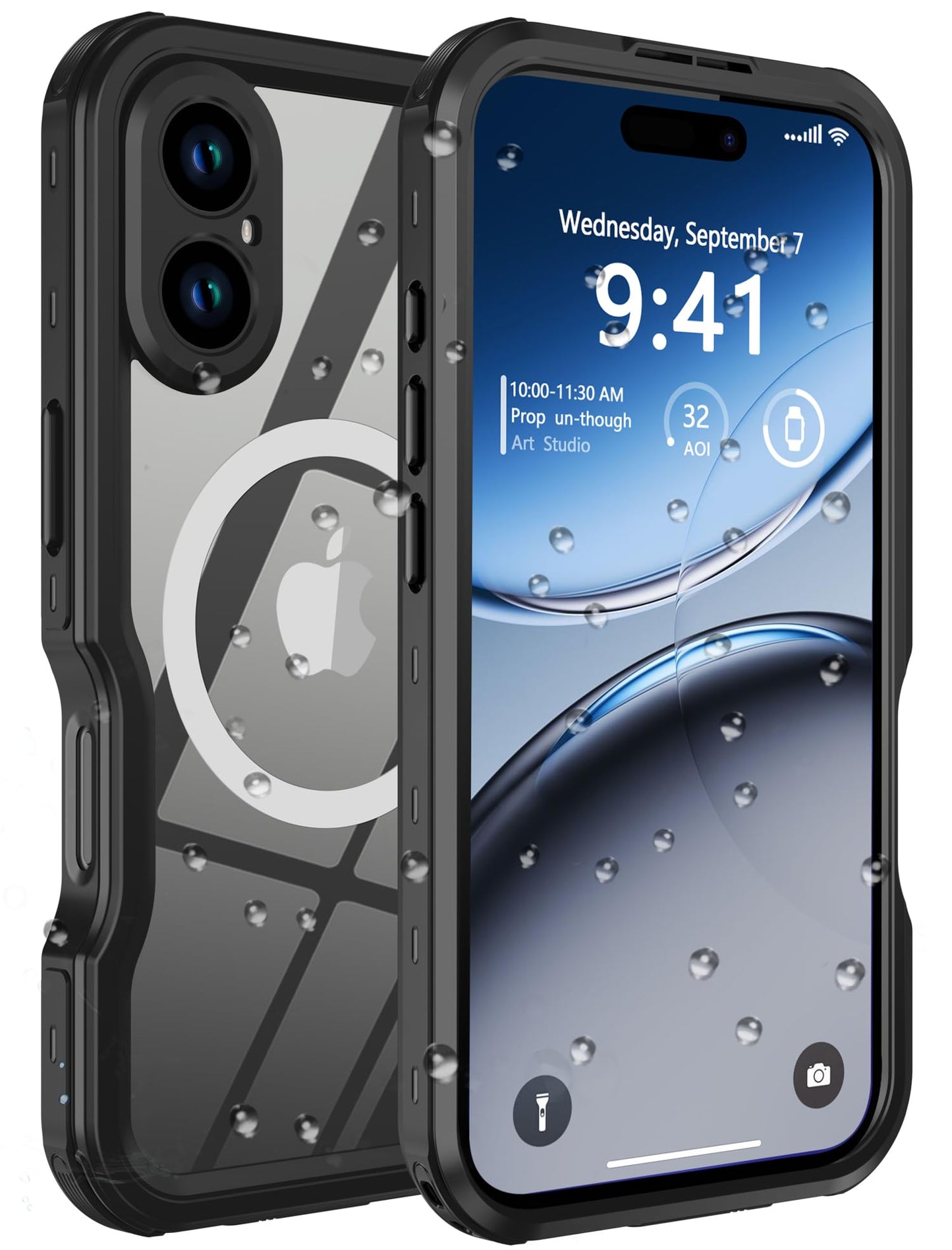 Comboproof for iPhone 16 Plus Case Waterproof, [Shockproof] [Dustproof] [IP68 Waterproof] Full-Body Hard Case Built-in [Lens Screen Protection]