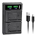 Kastar BN-VF707 LTD2 USB Battery Charger Replacement for JVC GZ-MG37E GZ-MG37EK GZ-MG37EX GZ-MG37EY GZ-MG37EZ GZ-MG37U GZ-MG37US GZ-MG39 GZ-MG39AA