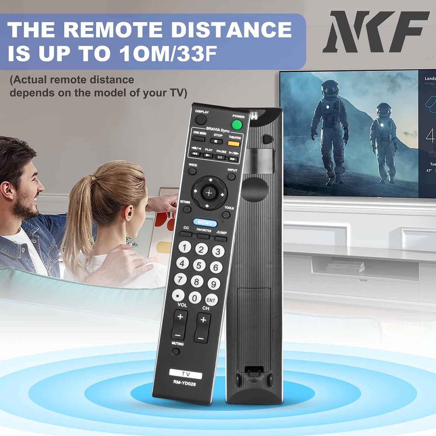 RM-YD028 Remote Control for Sony Bravia TV Remote KDL-19M4000 KDL-22L5000 KDL-32LL150 KDL-40S504 KDL55V5100 KLV-52S510A Replacement Sony Remote