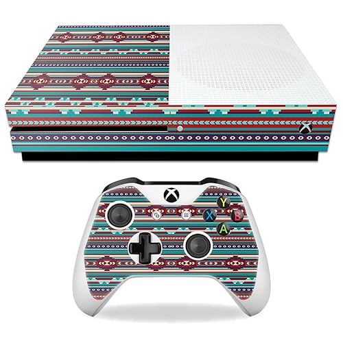 MightySkins Skin Compatible with Microsoft Xbox One S - Southwest Stripes | Protective, Durable, and Unique Vinyl Decal wrap Cover | Easy to Apply