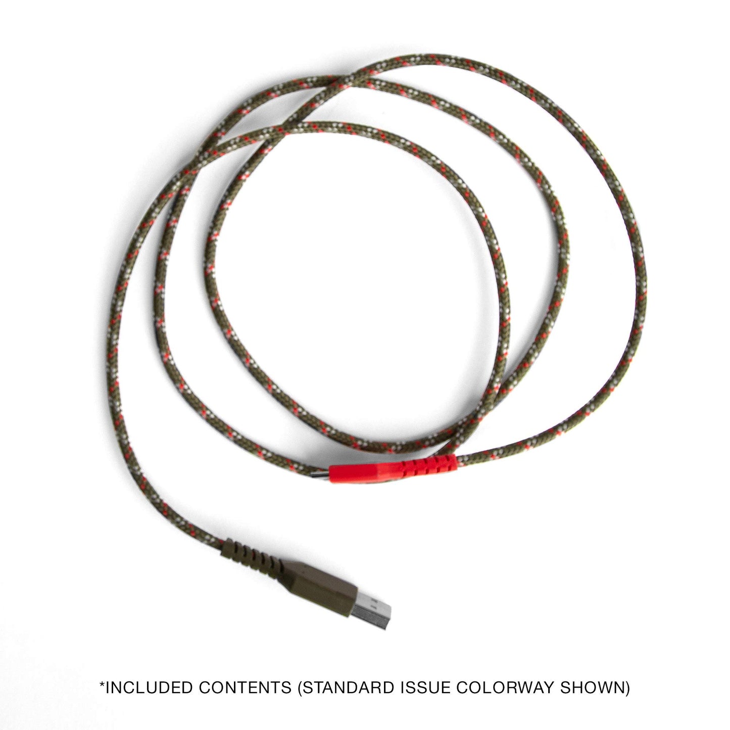 Skullcandy Line+ Braided Charging Cable, USB-C to USB-C - White/Crimson