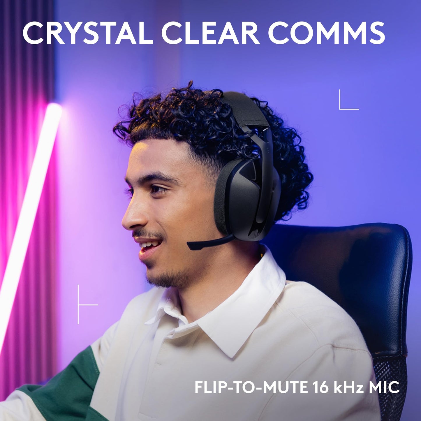Logitech G321 Lightspeed Wireless Bluetooth Gaming Headset, Dynamic Comfort and fit, 16 kHz Boom mic, 20+ hrs Battery, PC, PS4, PS5, Nintendo Switch