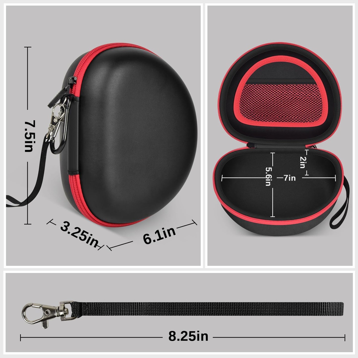 Headphone Case for Picun B8 P26/ for Beats Solo 4, Studio Pro, Solo3, Studio3 On-Ear Headphones More Foldable Bluetooth Wireless Headset (Extra Large)