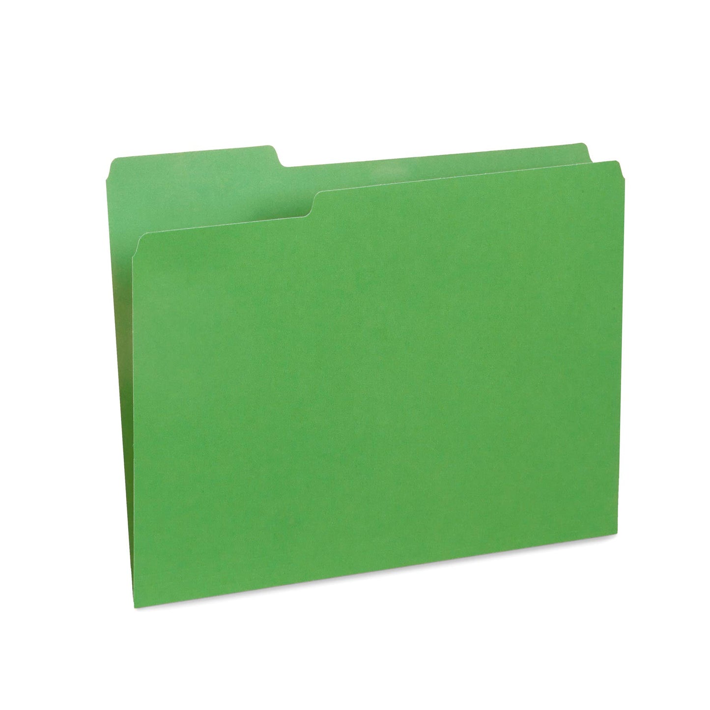 Blue Summit Supplies 100 File Folders, Letter Size, 1/3 Cut Tab, Green