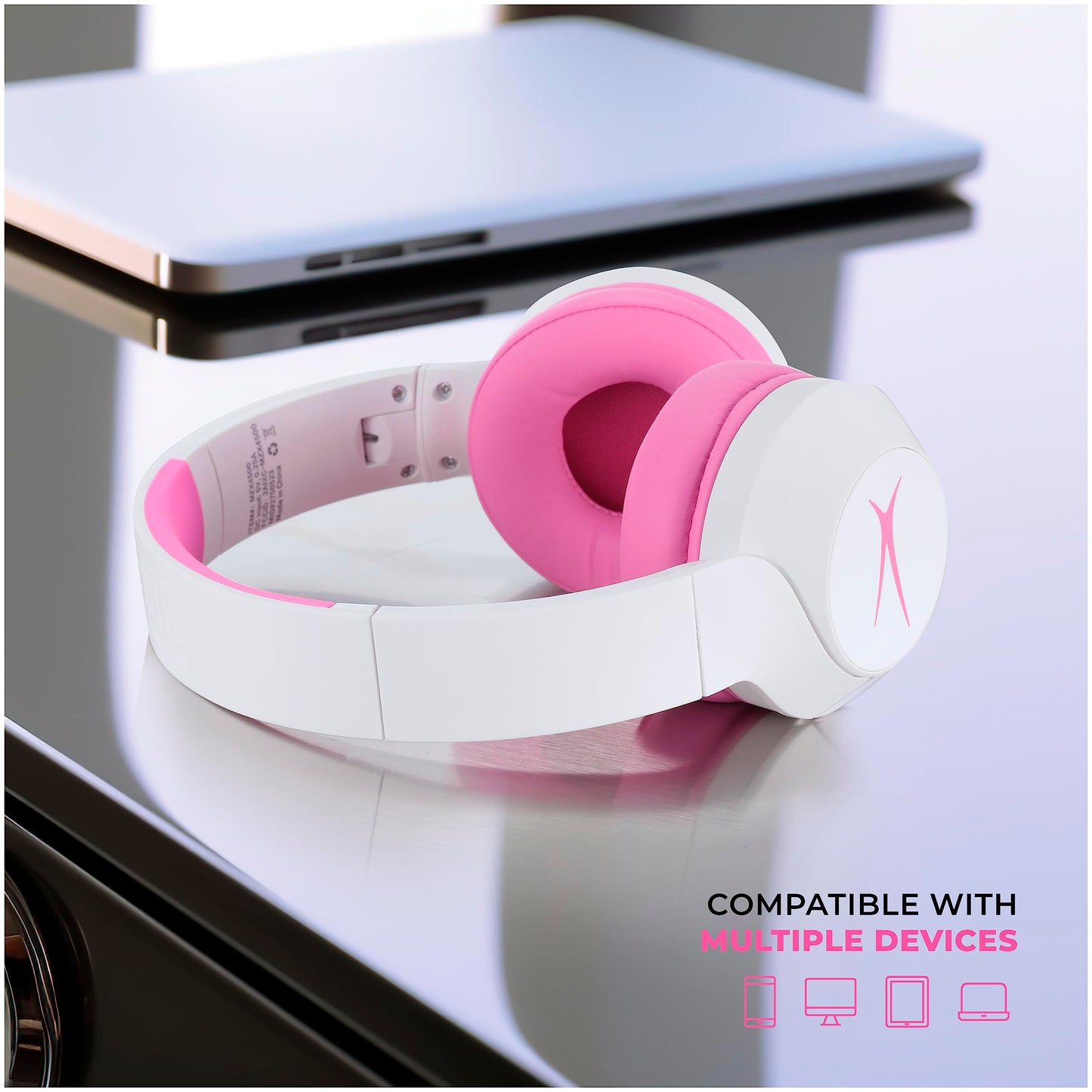 Altec Lansing Kid Safe Noise Cancelling Wireless Headphones 15H Battery, 85dB Volume Limit, Foldable Design Powerful Sound, Active Noise Cancellation