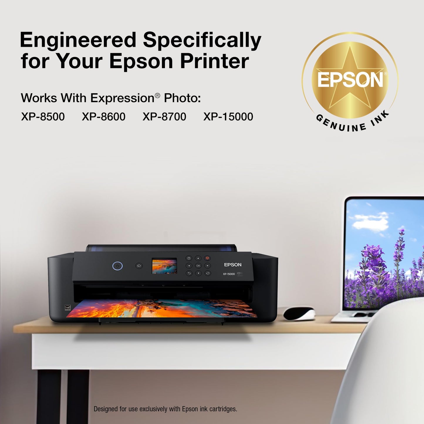 EPSON 312 Claria Photo HD Ink Standard Capacity Light Cyan/Magenta (T312922-S) Works with Expression XP-8500, 8600, 8700, 15000