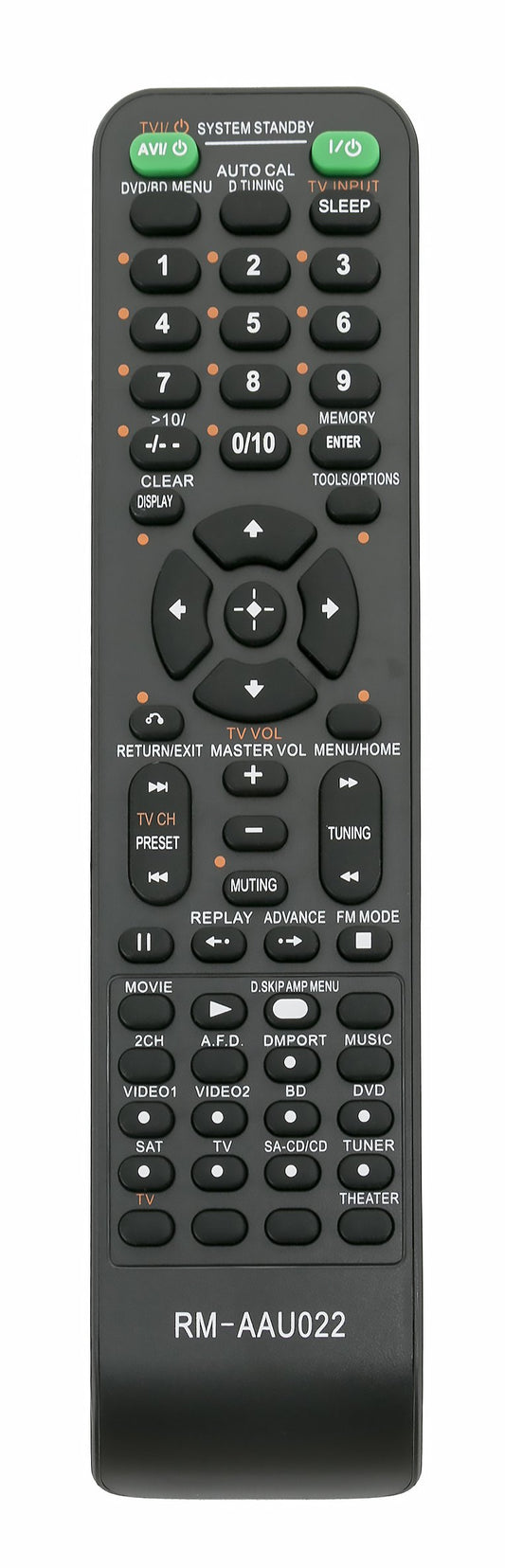 New RM-AAU022 Replace Remote fit for Sony Home Theatre System HT-SS2300 HTDDW5000 STR-DG520 STRKM7500 HTDDWG700 HT-SF2300 STR-KS2300