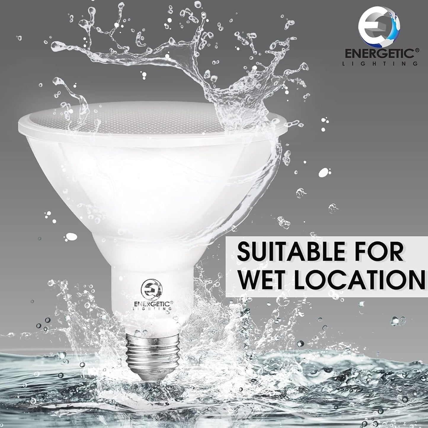 Energetic LED PAR38 Outdoor Flood Light Bulb Home Residential Patio Driveway Light, PAR38 LED Bulb, 2700K Soft White Dimmable, 100W Equivalent 12.5W