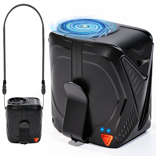 Linhutrunk 2026 AI Portable Fan Rechargeable, 6-Speed Turbo Waist Fan with 6000mAh Battery, 8-31H Max Cooling, 4-in-1 Hands-Free Neck Fan & Clip on
