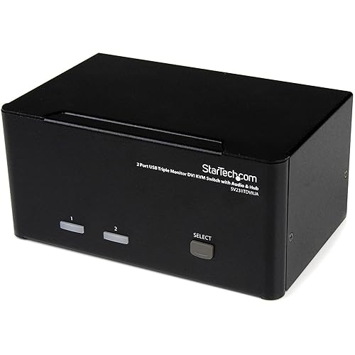 StarTech.com SV231TDVIUA Keyboard Video Mouse (KVM) Switch Box