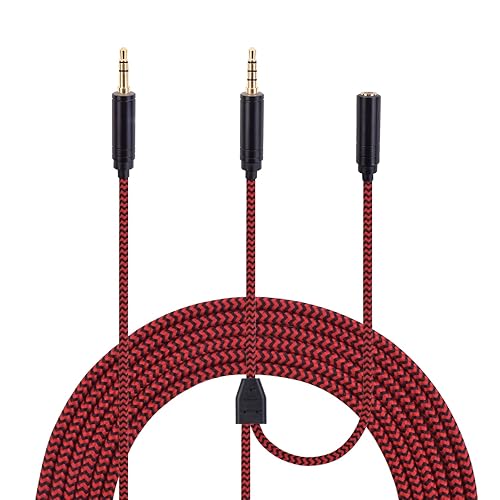 Sqrgreat 6.9ft Red HD60 S Chat Link Audio Cable for Elgato HD60 Series, PS5/PS4/Xbox One/X/S & PC, 1 Count