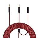 Sqrgreat 6.9ft Red HD60 S Chat Link Audio Cable for Elgato HD60 Series, PS5/PS4/Xbox One/X/S & PC, 1 Count