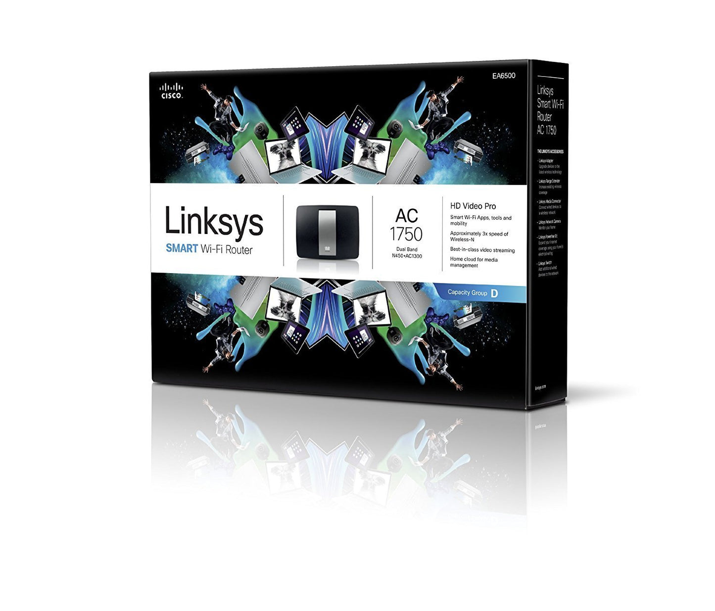 Linksys AC1750 Wi-Fi Wireless Dual-Band+ Gigabit Router + AC1200 Boost EX Dual-Band Wi-Fi Range Extender Combo Pack (EA6700 + RE6400), Smart WiFi App