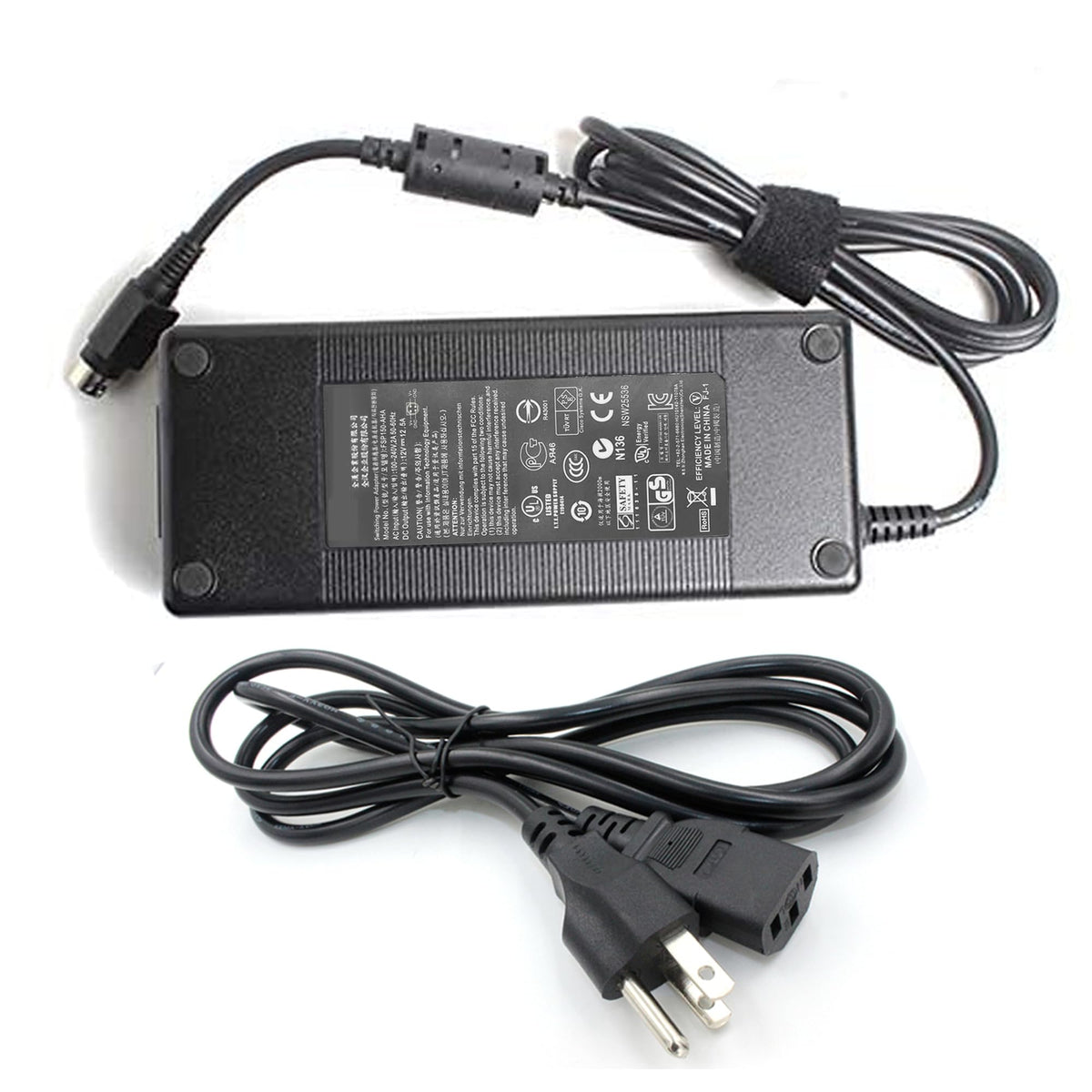 OKSuport 12V 12.5A 150W AC Adapter Charger for FSP FSP150-AHAN1 Power Supply QNAP TS-409 TS-410 TS-412 FSP135-AHAN1 EA11351A-120 Power Cord, AD065G2Uz