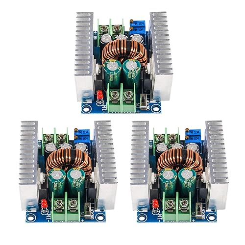 Diitao 3PCS Step Down Converter Module 20A 300W DC-DC Constant Current Adjustable Voltage Regulator Modules with Short Circuit Protection (6-40V…