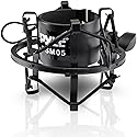 Pyle Updated Pro Shock, Clip Holder, Anti-Vibration Mount, Standard Size, Quick Angle Adjustment, Padded Mic Clamp, Easily Locks into Position