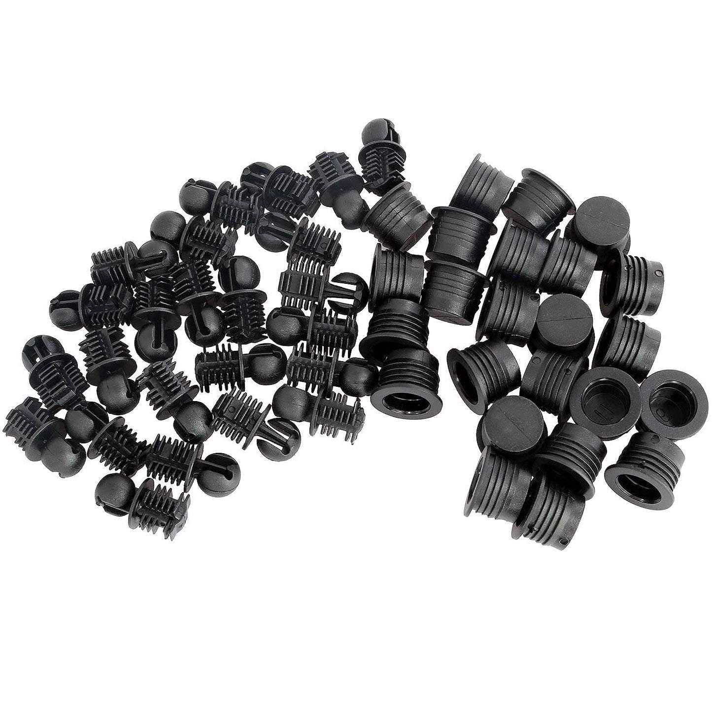 Longdex Speaker Grill Guide 24Pairs Black Plastic Ball and Socket Type Grill Guides Pegs Cloth Buckle Screws Speaker Parts Accessories