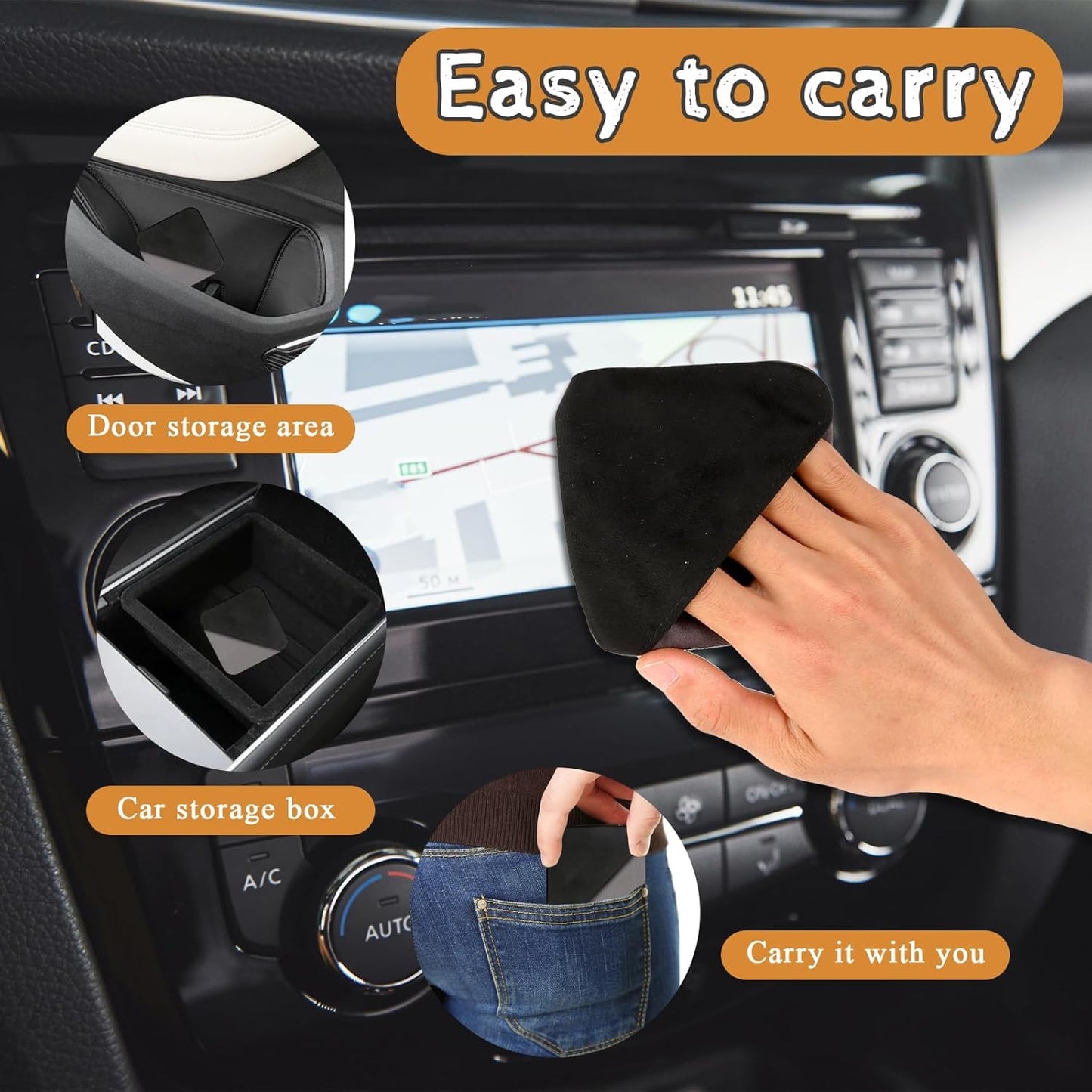 Car Screen Cleaner, Car Touch Screen Cleaner, Microfiber Cloth Auto Touchscreen Cleaning Wipes, Car Cleaning Wipes Cleaning Cloth Screen Cleaner Cloth