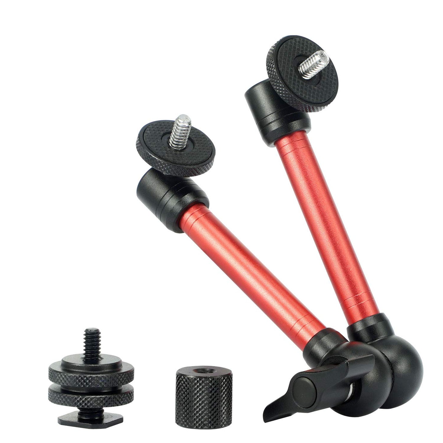 11" Camera Magic Arm Stand with Adjustable Robust Articulating Friction, for LED Light, Flash Light, Sports Camera, Camcorder, LCD Monitor, Video Vlog