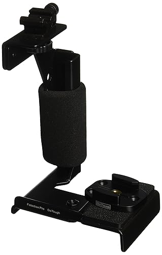 Fotodiox GoTough Grip Metal Camera Light Bracket with Action Grip for Gopro Hero2, Hero3/3+ and Hero4 Cameras and All GoPro Adapter Mounts
