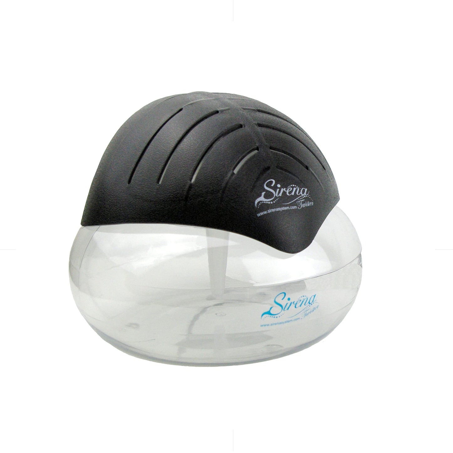 Sirena Twister Air Purifier (Black) - Water Filter Air Washer For Home and Office - Essential Oil Aroma Diffuser With LED Night light - Small Air