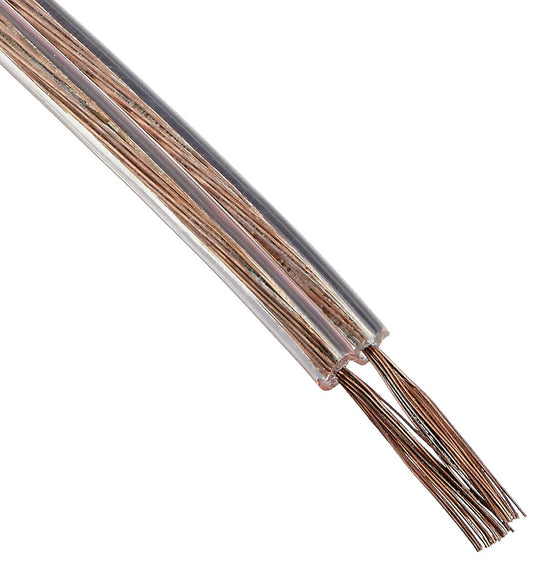 Absolute S1840 40-Feet 18 Gauge Car and Home Stereo Clear Speaker Wire