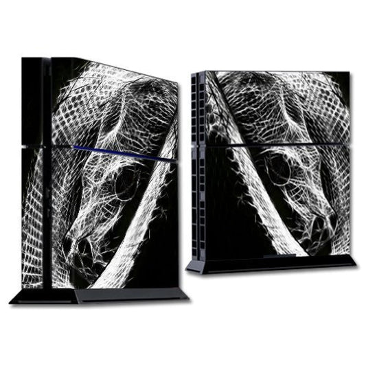 MightySkins Skin Compatible with Sony PlayStation 4 PS4 Console wrap Sticker Skins Snake Bite