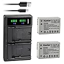 Kastar Battery (X2) & Dual USB Charger for Canon NB-10L, NB10L and PowerShot SX40 HS, SX50 HS, G1 X, G15, G16 Digital Cameras