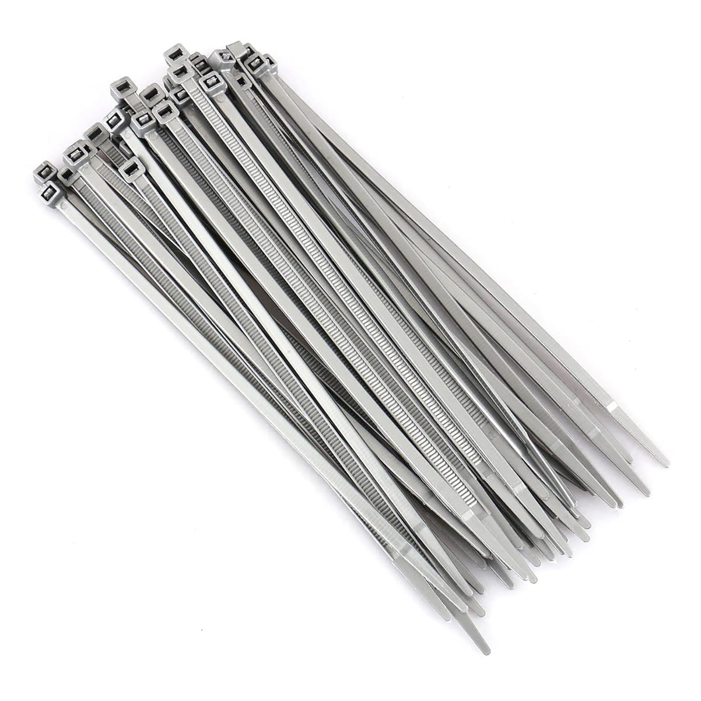 Baomain 100-Pack 8 Inch Self-Locking Nylon Cable Zip Ties, Heavy-Duty and Multi-Purpose (0.18" Width, 50LBS Tensile Strength), Indoor and Outdoor Use