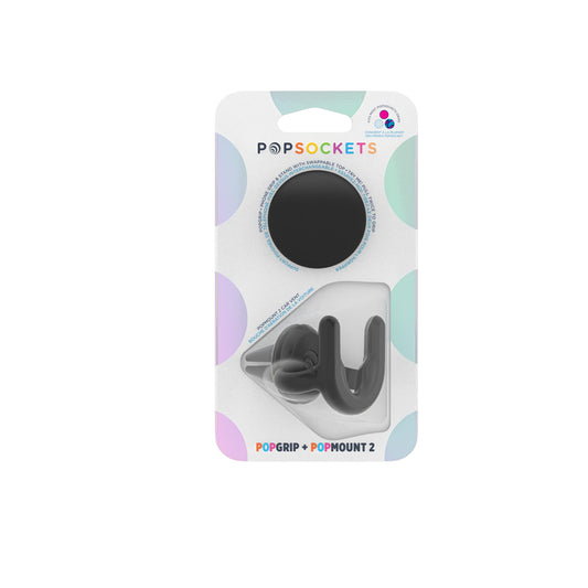 PopSockets: PopPack Bundle - Non-Adhesive Car Vent Mount Handsfree Support For Smartphones and Tablets with Swappable PopGrip included - PopMount 2