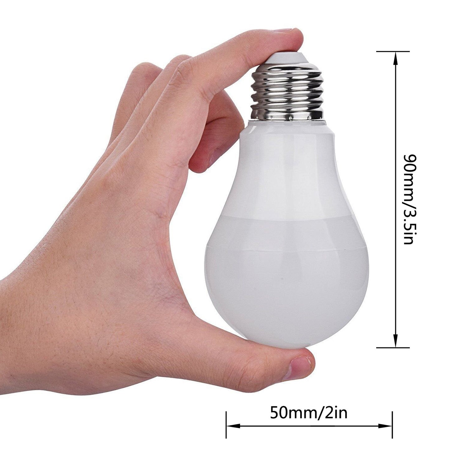 CTKcom A19 LED Light Bulbs 5W(4 Pack)- 40 Watt Equivalent 6000K Daylight White LED Light Bulbs E26/E27 Base,270 Degree Beam Angle for Home Dining Room