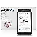 Compatible Pitney Bowes SL-870-1 Red Ink Cartridge Inkjet Printer Ink for SendPro Mailstation CSD1 Postage Meter Machine - PB Replacement Printer