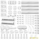 [313Pcs] Cable Management Kit, 67 Adhesive Cable Clips, Topavatop Desk Cord Organizer, 22 Reusable Cable Strap, 4 Cable Sleeve Split, 200 Nylon Cable