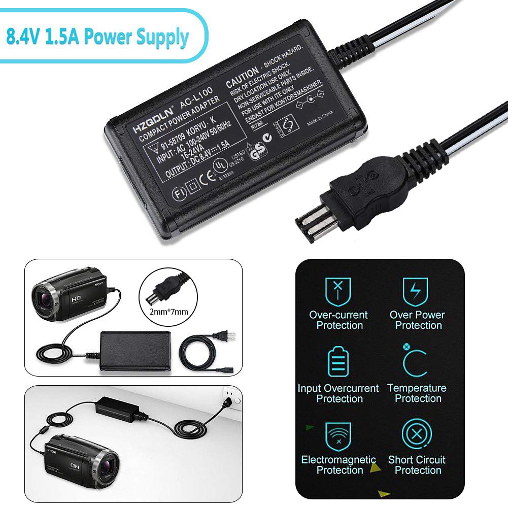 AC Adapter Charger for Sony Handycam DCR-TRV33 DCR-TRV210 DCR-TRV230 DCR-TRV250 DCR-TRV260 DCR-TRV280 DCR-TRV330 DCR-TRV340 DCR-TRV350 DCR-TRV460