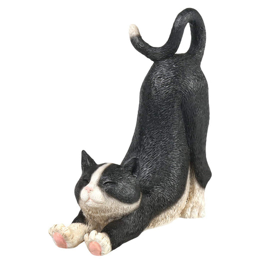 WHAT ON EARTH Cat Cell Phone Stand for Desk Cute Phone Holder for Desk Cat Desk Accessories for iPhone or Android, Black Cat