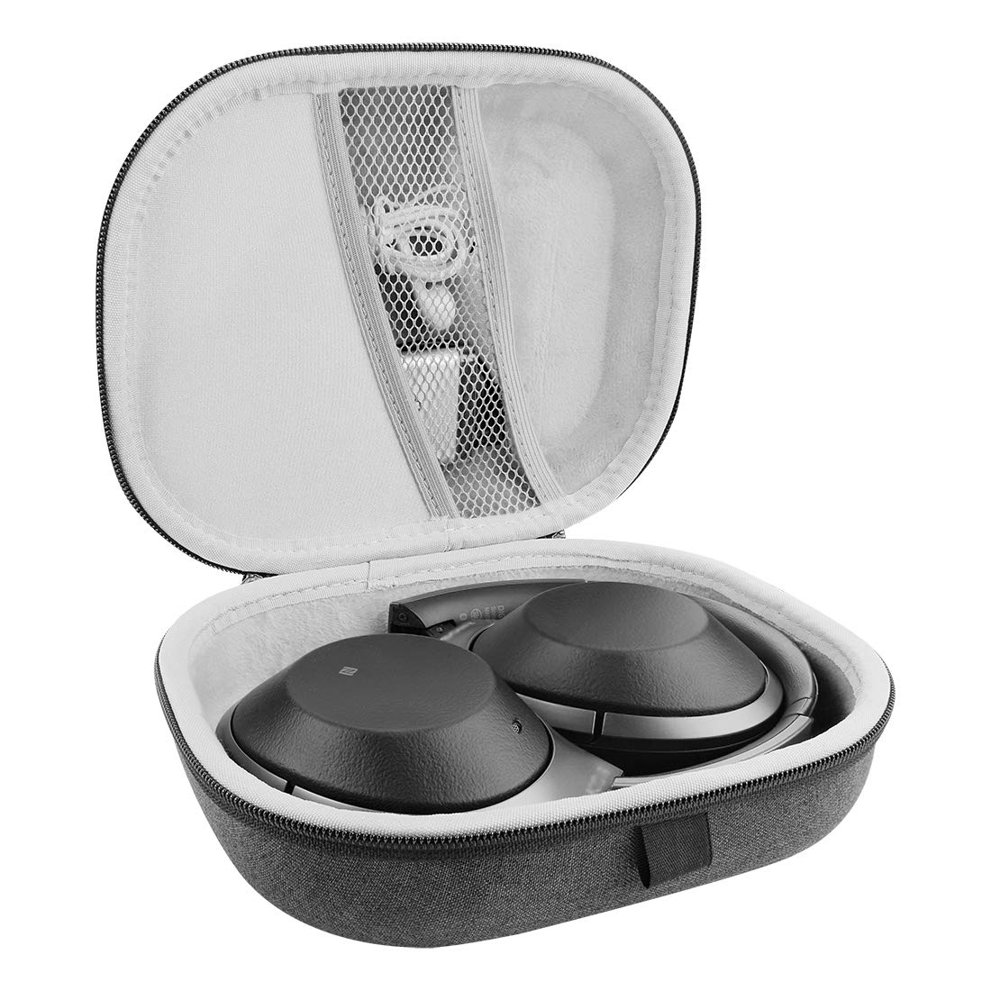 Geekria Shield Headphones Case Compatible with Sony WH-1000XM4/1000XM3/1000XM2/XB910N, MDR1000X, Replacement Hard Shell Travel Carrying Bag with Cable